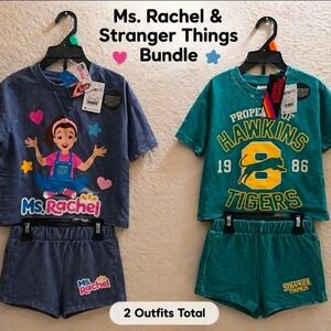 Stranger Things and Ms. Rachel bundle 2 outfits total